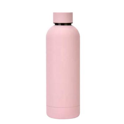 China Stocked Outdoor Portable Wholesale 304 Stainless Steel Double Wall Vacuum Bottle Small Mouth Sports Thermos Bottle for sale