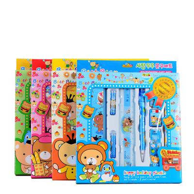 China Gift 9 Piece Stationery Set For Elementary School Students Children's Day School Supplies Kindergarten Birthday Gift Prizes for sale