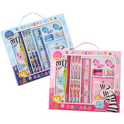 China Student Creative School Supplies Set Stationery Gift Cartoon Exquisite Birthday Gifts for sale