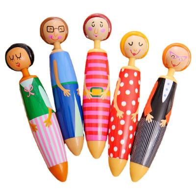 China Office & School Pen Doll Thug Cartoon Ballpoint Pen Student Cartoon Doll Stationery Creative Advertising Pen for sale