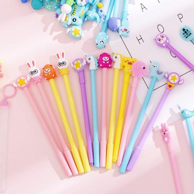 China Office & School Pen Girl Heart Net Red set Pen Student creative gel pen sets 20 packs of cute cartoon shape oily pen set for sale