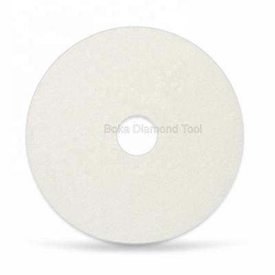 China Multi-Functional White Floor Wash Fiber Floor Polish Concerte Polish Terazzo Cleaning Pad 17inch Terazzo for sale