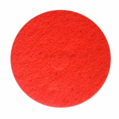 China Multi-Functional Red Floor Washing Red Fiber Pad Concerte Pad 17inch Cleaning Mat for sale