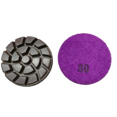 China Direct Selling Long Service Life Copper Concrete Polishing Polish Pads Granite For Hybrid Resin Polishing for sale