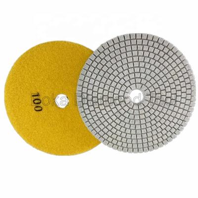 China 6 Inch Stone Premium Dry Polishing Marble Concrete Polishing Pad for sale