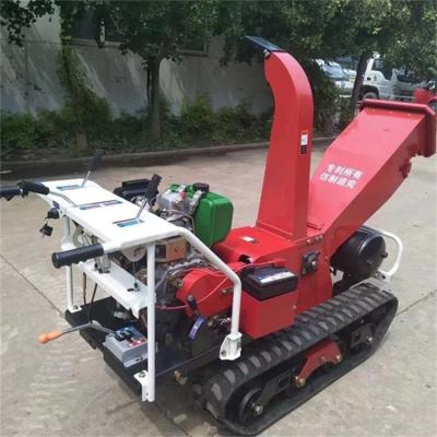 China Small Branch Shredder Machine Mobile Wood Shredder Machine Electric Trusses Leaf Wood Chipping Machine for sale