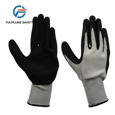 China Protect hands against chemical materials such as factory level A4 acid cut anti HPPE liner nylon nitrile coated men safety work gloves for sale