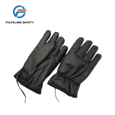 China Winter Motorcycle Motocross Hand Glove Electric Heating Motorcycle Made of PU Leather and Fleece Lining for sale