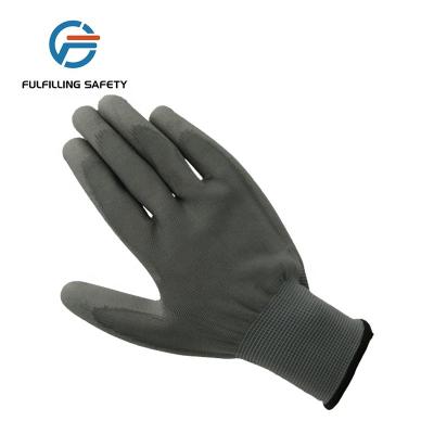 China Comfortable Fit Professional Top Dexterity Design PU Coating Nylon Gloves for sale