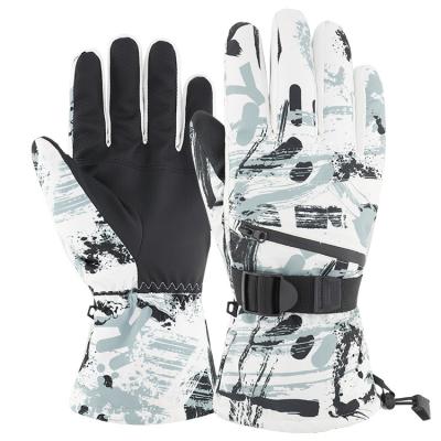 China Non-slip palm texture; touchscreen design; Scratch Fit Success 2021 Wrist Leashes Touch Screen Snowboard Protector Custom Ski Gloves for sale