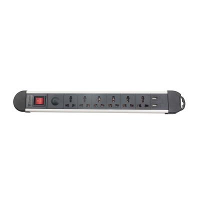 China Power Strip Table Top Switch Convenient Security 6 Way Extension Outlets Telephone Electrical Outlet Smart Universal for sale