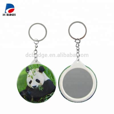 China China Popular White Mirror Key Button Badge 44mm Chain Machine Making Hardware for sale