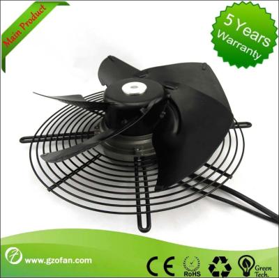 China 200mm de EG Uitlaat Asventilator, Industriële Ventilatieventilators met Externe Rotor Motor Te koop