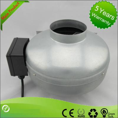 China 5 Inch Low Noise Iinline centrifugal duct fan High Pressure  220V for sale