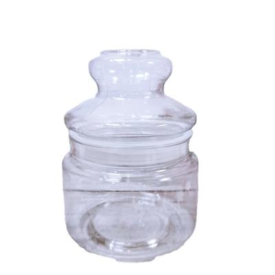 China Factory Normal Hot Sale Empty Honey Candy Plastic Jar With Transparent Sweet Lid for sale