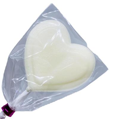 China Natural CANDY HEART WHITE LOLLIPPIES FREEZE STICK CANDY for sale