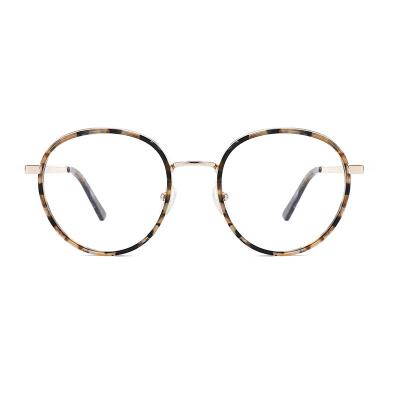 China Wholesale optical eyewear frames, ACETATE new design fashion metal and acetate glass eyewear and optical metal for sale