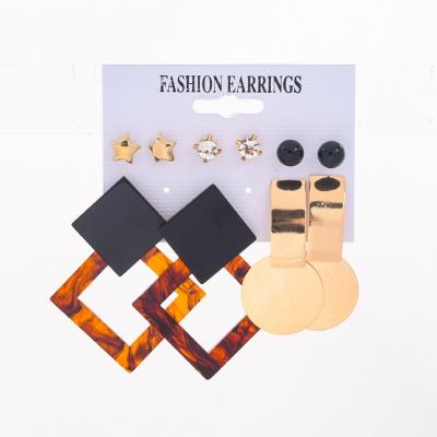 China FASHIONABLE newcomer popular combination earring sets multi style women's earrings daily jewelry for women for sale