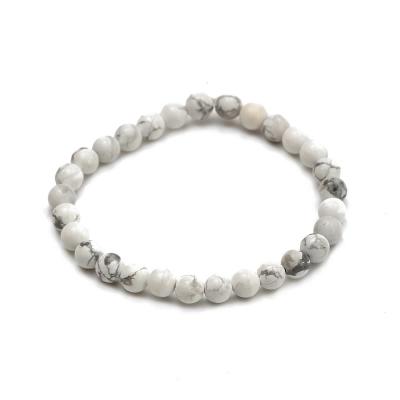 China 2021 Ethnic Top Selling Natural Marble Stone Bead Bracelet With Magnetite Stone For Men And Women for sale