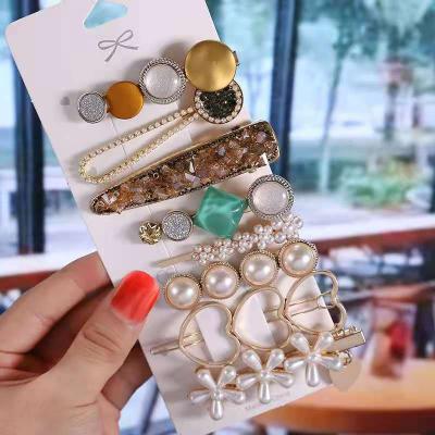 China European and American Imitation Pearl Hairpin Sets FAST DELIVERY Amazon Girl Hair Clips Set for sale