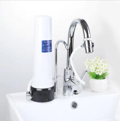 China Easy To Install Myteck Countertop Single Stage Faucet Mounted UF Impurities Removing Home Use Ultrafiltration Water Filter for sale