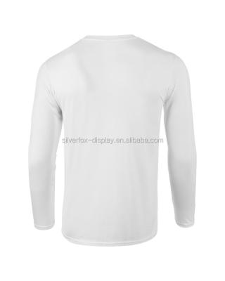 China Custom 180g Long Sleeve Mens T Shirt Sublimation Printing Anti Shrink for sale