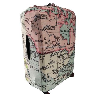 China Protect Travel Luggage Cover Spandex Suitcase Protector Washable Baggage Covers for sale