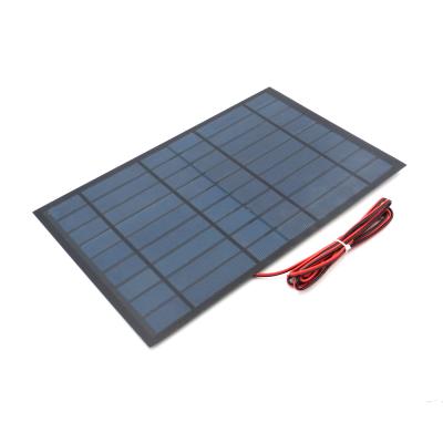 China Poly Small Mono Solar Panel With Battery Charger Extend Wire 3V/6V/9V/12V/18V 1W/2W/3W/4W/5W/6W/7W/8W/9W/10W Mini Solar Panel CNCC10W for sale