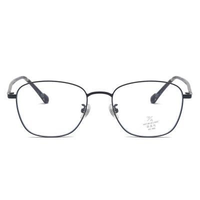 China Fashionable Classic Rectangle Metal Eyeglasses Anti Blue Light Optical Eyeglasses Frame Acetate Glasses Eye Glasses Glasses for sale