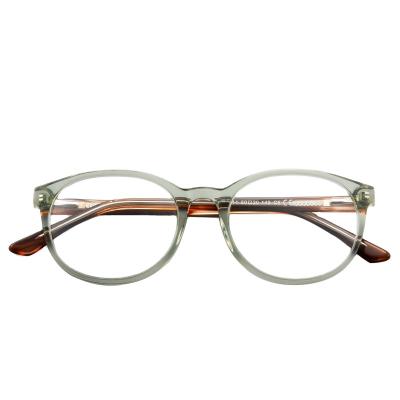 China Reading Glasses Green Olive Acetate Optical Glasses Frames For Unisex Eye Wear Myopic Spring Hinge Clear Prescription Glasses Glasses for sale