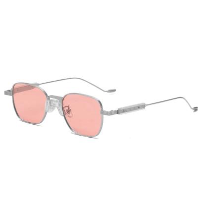 China Wholesale Fashionable Unisex Square Spectacle Eye Optical Eye Monocle Gray Sunglasses Metal Glasses Sunglasses Polarized TAC Sunglasses UV400 for sale