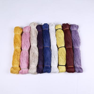 China Sustainable Factory Wholesale 1.5mm Waxed Cotton Rope Macrame Cord For Hangtag for sale