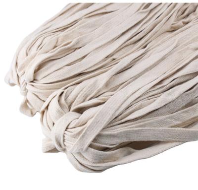 China Sustainable Factory wholesale 100% cotton braid cord natural hollow flat cotton rope for hoodie drawstring cord for sale