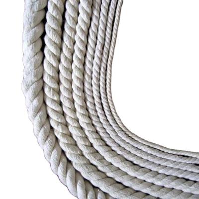 China Luxury Customized 5mm-20mm Natural Colorful 3-strand Twisted Cord Cotton Rope Macrame Cord for Bag Wall Hanging Plant Hangers for sale