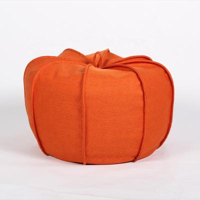 China Factory Direct Cute Foldable High Quality Pumpkin Shape Bean Bag Kids Bean Bag Cover Kids Bean Bag Chair Covers for sale