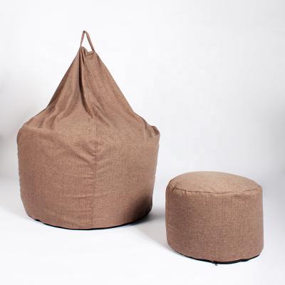 China New Comfortable Round Bean Bag Chairs Removable Cover Design Shape Bean Bag Chair Moon Pod Bean Bag Chair for sale