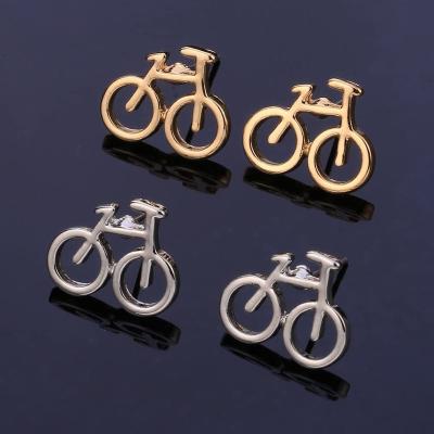 China TRENDY bicycle earrings, small silver gold stud earrings, stainless steel earrings for sale