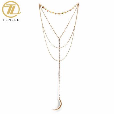 China Fashion TRENDY Top Selling Simple Chains Set Sweater Chain Gold Body Chain Wholesale for sale