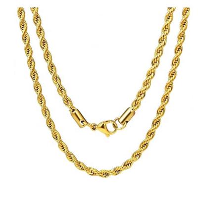 China Simple Silver Body Filled Chain Chain Jewerly Stainless Steel Rope Link Women Men Waist Hip Hop Gold Hip Hop Necklace Bracelet for sale