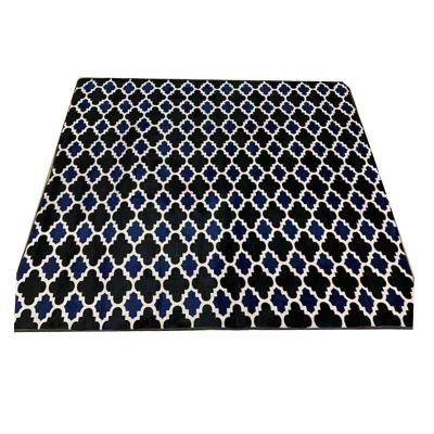 China Embossed Non-Slip Anti-Slip Soft Printed Flannel With Foam Or Sponge Mat Kitchen Floor Blanket Bathroom Rugs Longs for sale