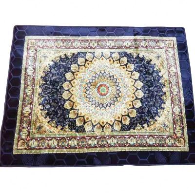 China Non-slip Raschel Turkish Printing Blanket Embossed Prayer Rug Soft And Cozy Living Room Home Embossed Carpet for sale