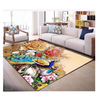 China Latest Design 3D Digital Printed Non Slip Non Slip Kitchen Rugs For Sale Printed Area Rug For Home Living Room for sale