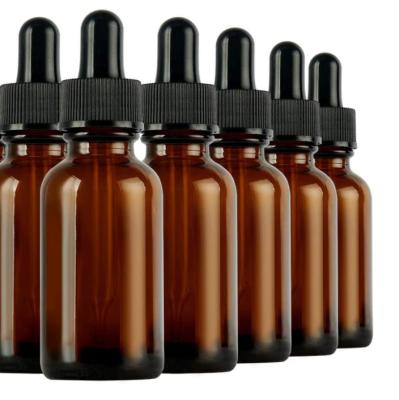 China Freshener Perfume Dropper Bottle 1 Ounce 30ml Amber Glass Dropper Bottle With Droppers for sale