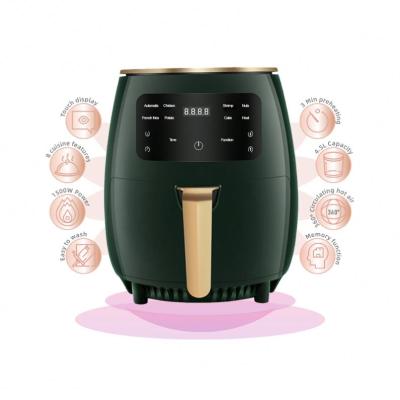 China New Design Air Fryer Healthy Air Fryer 5L Red Healthy Life Air Fryer With Digital Display for sale