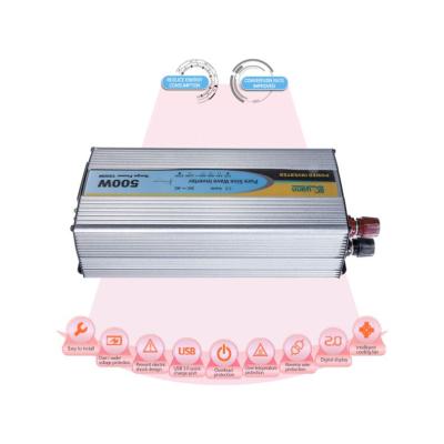 China Home Appliance Inverter Aluminum Alloy Shell 1Kva High End Inverter DC To 3Kw AC Inverter USB Port QC 3.0 For Home Use for sale