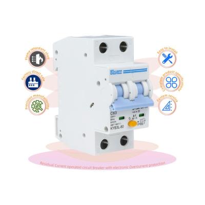 China Earth Leakage Protection RCBO Leakage Circuit Breaker Mcb Rcbo 10Ma With Overload Protection RCBO for sale