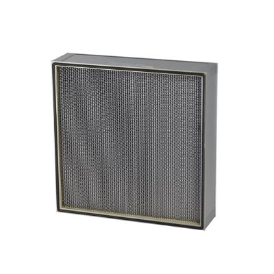 China Cleanroom Air Filter Manufacturer Industrial Deep Pleat HEPA Filter H13 H14 for sale