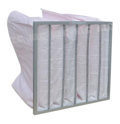 China Hotels Air Conditioning Bag Filter Medium Efficiency HVAC Air Bag Filter for sale