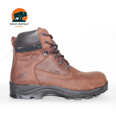 China Hot Selling Rocky Buffalo Safety Equipment Shock Resistant Brand Safety Equipment Construction Toe Cap Steel Plate Safety Shoes for sale