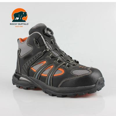 China Rocky Buffalo Safety Shoes China Factory Outlet Shock Resistant Cemented Genuine Leather Craft Camouflage Double Safety Safety Shoes for sale